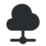 Cloud Connection SVG Icon